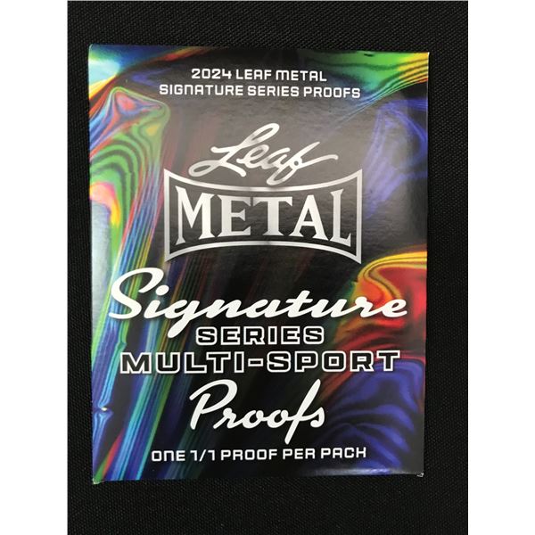 SEALED 2024 LEAF METAL SIGNATURE MULTISPORT PROOFS 1/1