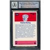 Image 2 : 1986-87 FLEER STICKERS PATRICK EWING SIGNED BECKETT GRADED 10