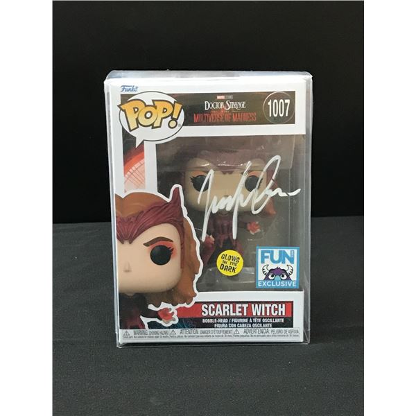ELIZABETH OLSON SIGNED SCARLET WITCH FUNKO POP - KB COA