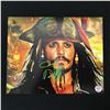 Image 1 : JOHNNY DEPP SIGNED PIRATES OF THE CARIBBEAN 8X10 - KB COA