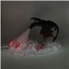 Image 1 : EMILIA CLARKE, JASON MAMOA AND PETER DINKLAGE SIGNED DRAGON STATUE (KB COA)