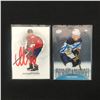 Image 1 : LOT OF 2 SIGNED HOCKEY CARDS - ALEKSANDER BARKOV AND JACK EICHEL