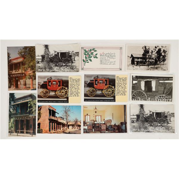 Wells Fargo and Stage Coach postcards (10) [199232]
