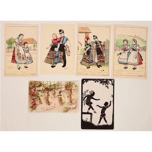 Postcards - Children, c1920s (6) [188479]