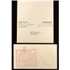 Image 2 : Philatelic Letter & Cover Signed by Admiral J.L. Abbot [187324]