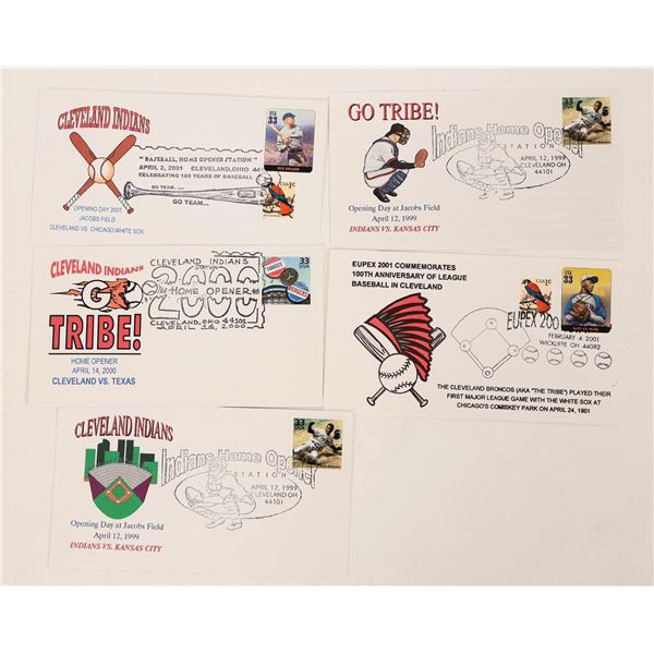 Cleveland Indian Opening Day Covers (5) [187044]