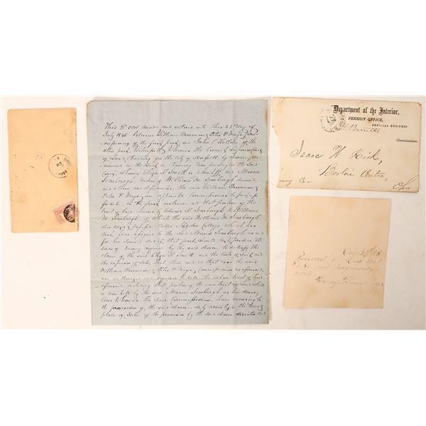Mail group, 3 early postmarks 1846, 1869, 1895 [188346]