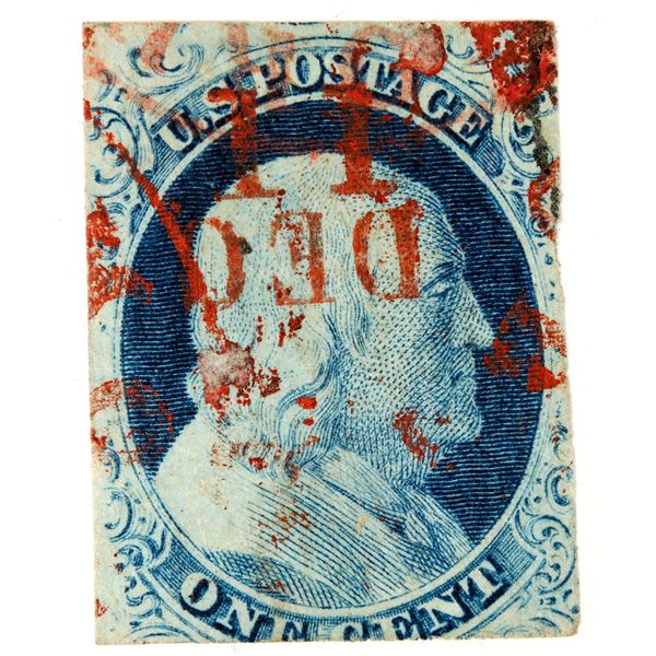 Possible Scott 9, Type IV - Benjamin Franklin 1c [199717]