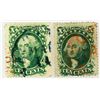 Image 1 : Scott #35, Washington 10c, 2 Variants [199726]