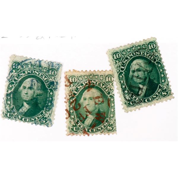 Scott #68, Washington 10c, Trio [199863]