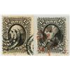 Image 1 : Scott #69, Washington 12c, Pair [199862]