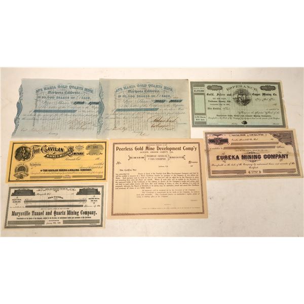 California Mining Stocks, 6 [191248]