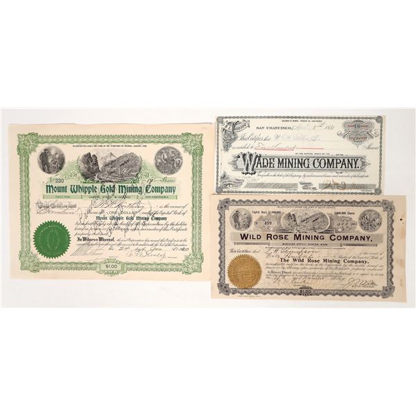 Southern California Desert Mining Stock Trio [192455]