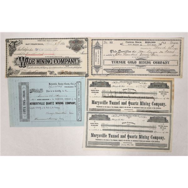 CA Mining Stocks Group, Gold Rush onward [191916]