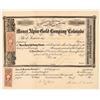 Image 1 : Mount Alpine Gold Co. of Colorado Stock Cert, 1864 [191416]
