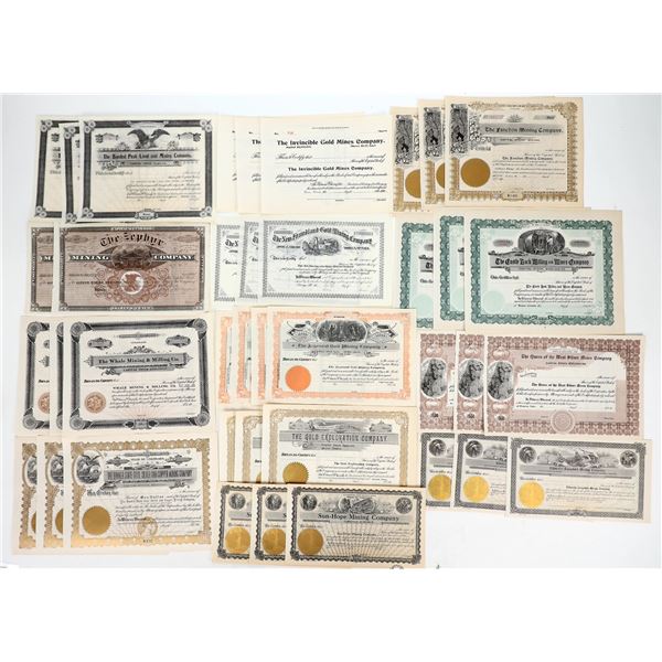 Ariz-Colorado -Nevada Mining Stock Collection [194447]