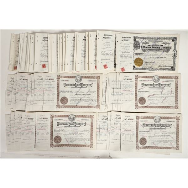 Issued/Canceled Idaho Mining Stocks, Grab Bag (~250) [199426]