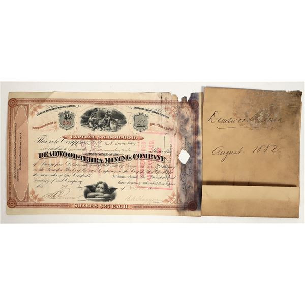Deadwood-Terra Mining Company Stock Certificate [197647]