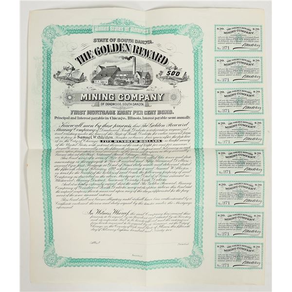 Golden Reward Mining Company of Deadwood, South Dakota $500 Bond [197641]