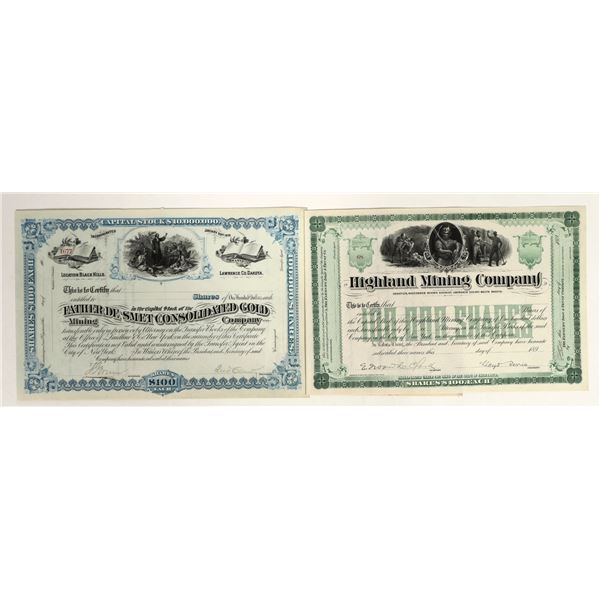 Lawrence County, South Dakota Mining Stock Pair [196927]