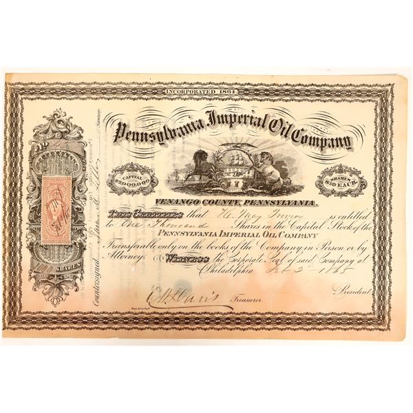 Pennsylvania Imperial Oil Co. Stock [191391]