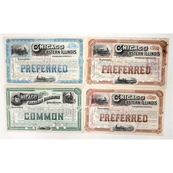 Chicago and Eastern Illinois RR, 2 Different President Sigs [192749]