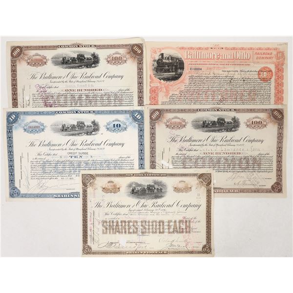 Baltimore And Ohio Railroad Stocks, 5 [192337]
