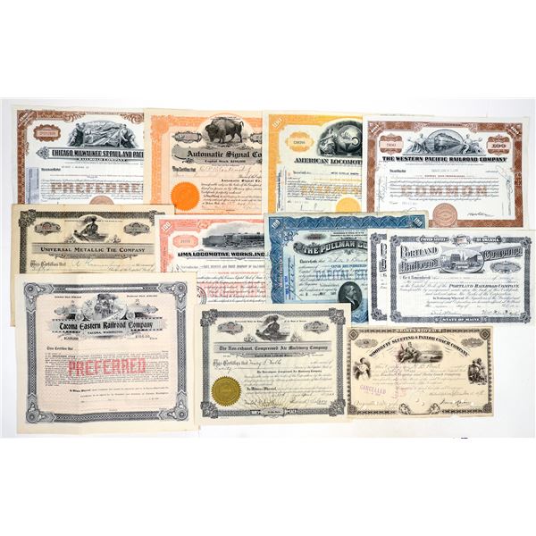 Railroad Stock Collection (12) [195711]
