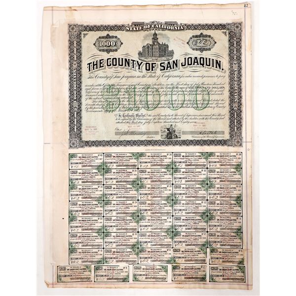 San Joaquin County Bond, 1887 [193117]