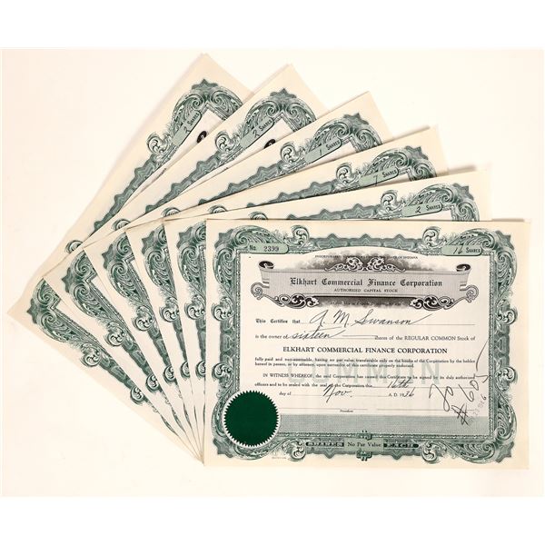 Elkhart Commercial Finance Stocks (5) [187658]