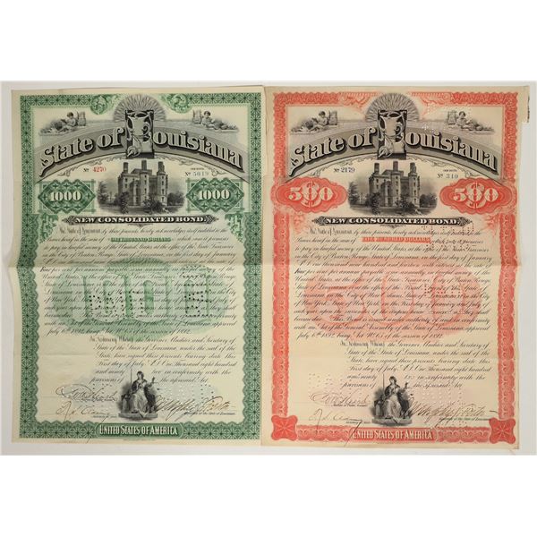 Louisiana Bonds Signed by Governors Foster and Heard [192918]
