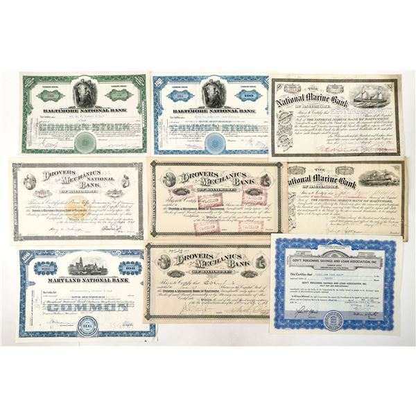 Maryland Banking Stocks Group [191370]