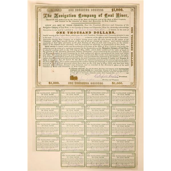 Navigation Co. of Coal River Bond, 1870 [189814]