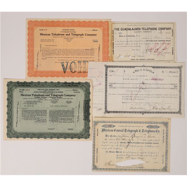 Mexican Telephone Stocks (6) EARLY! [176675]