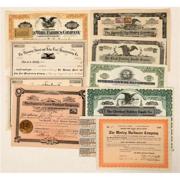 Hardware and Metal Products Stocks, 8 Different [189815]