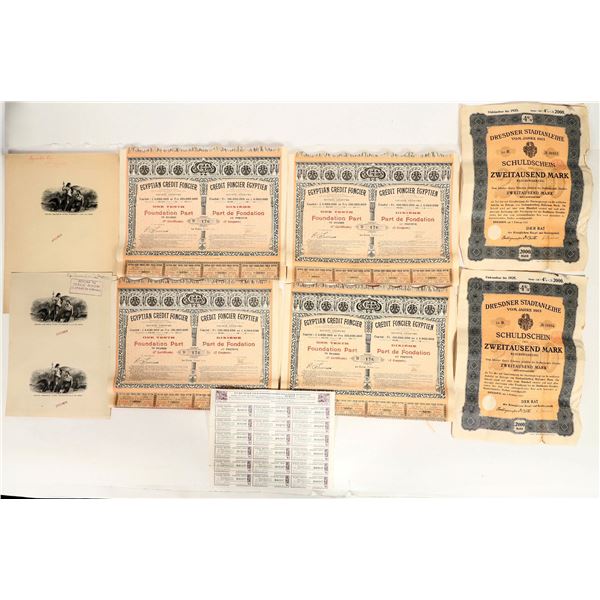 Misc. Foreign Bonds & Ephemera, 1905-1913 (11) [199542]