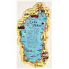 Image 1 : Rare & Colorful Die-cut Lake Tahoe Tourism Postcard [199777]