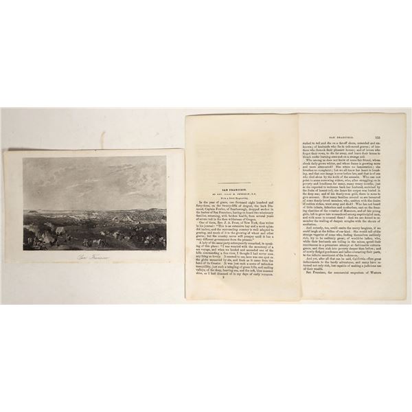 Gold Rush Engraving of San Francisco, WL Ormsby [192919]