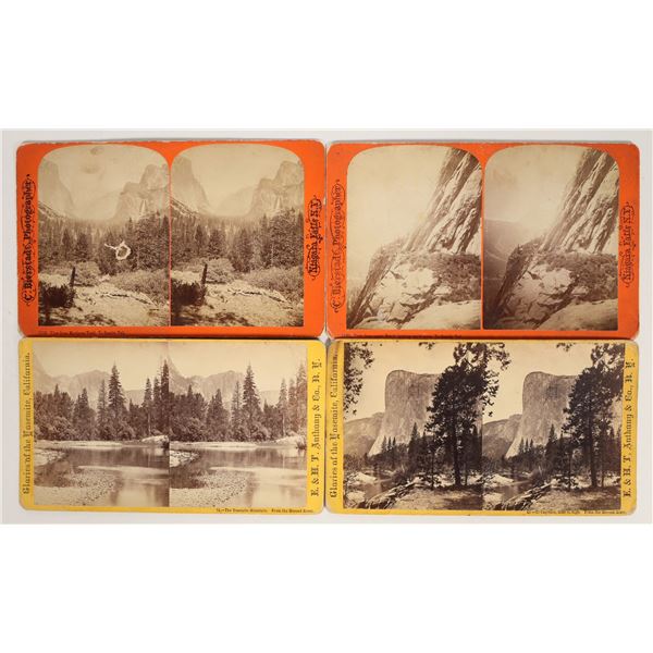 Yosemite Stereoview Group (4) [196929]