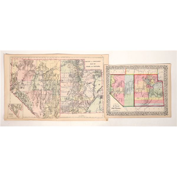 Nevada-Utah Maps (2), 1800s [191609]