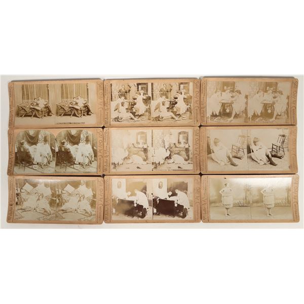 Risque / Bordello Stereoview Group (9) [192911]