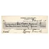 Image 1 : Star & Bullock Hardware Company Check, Deadwood, 1889 [199156]