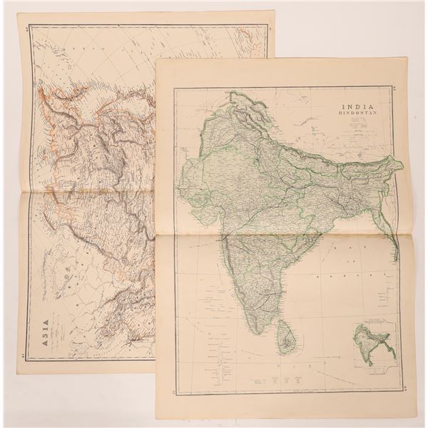 Maps of Asia & India, c1800's (2) [180164]