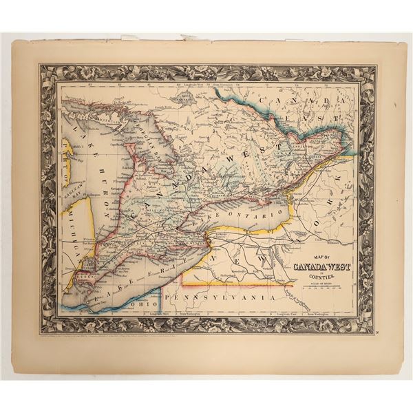 Canada West County Map [199581]