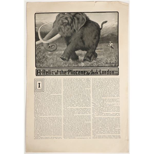 A Relic of the Pliocene - Jack London Short Story  [199430]
