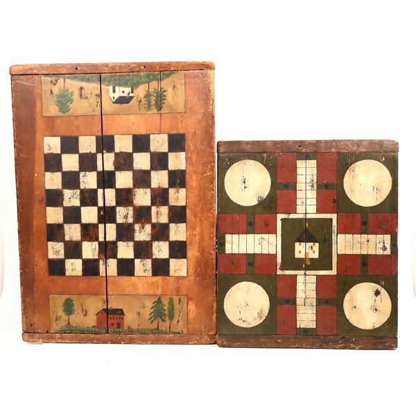 Checkerboard/Chess & Parchisi Board (2) [189241]