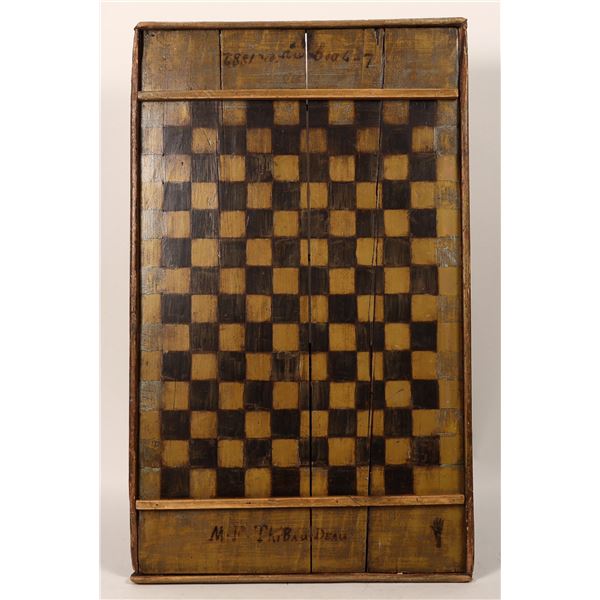 Large Handmade Chess/Checkerboard [189240]