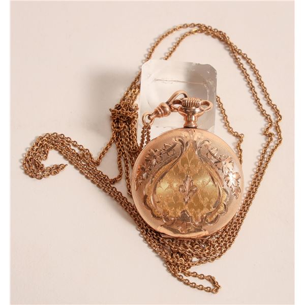 LADIES WALTHAM 10K PENDANT WATCH [185591]