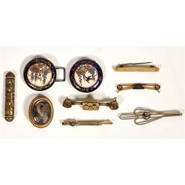 Group of Vintage Pins And Buckles. [183928]