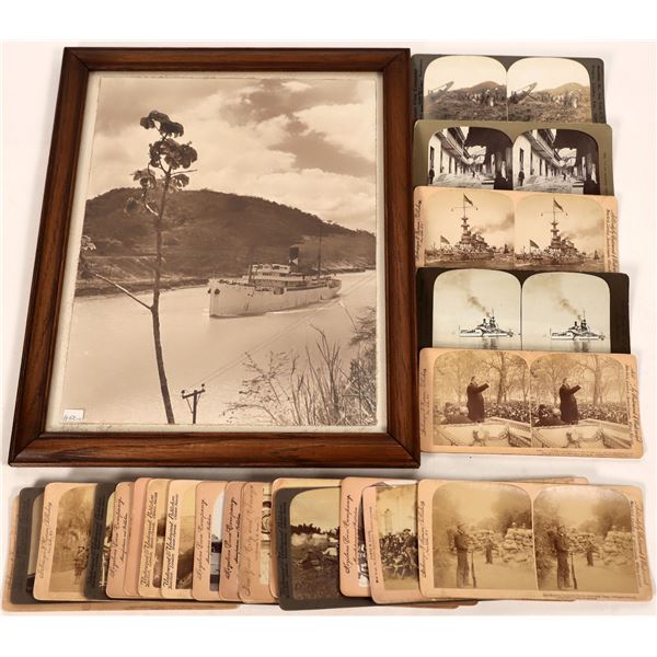Stereo Group & Panama Canal Photo Lot [190636]